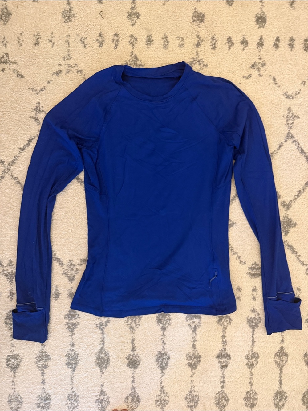 Women's Lululemon Long Sleeve Crew Neck Performance Top - Blue